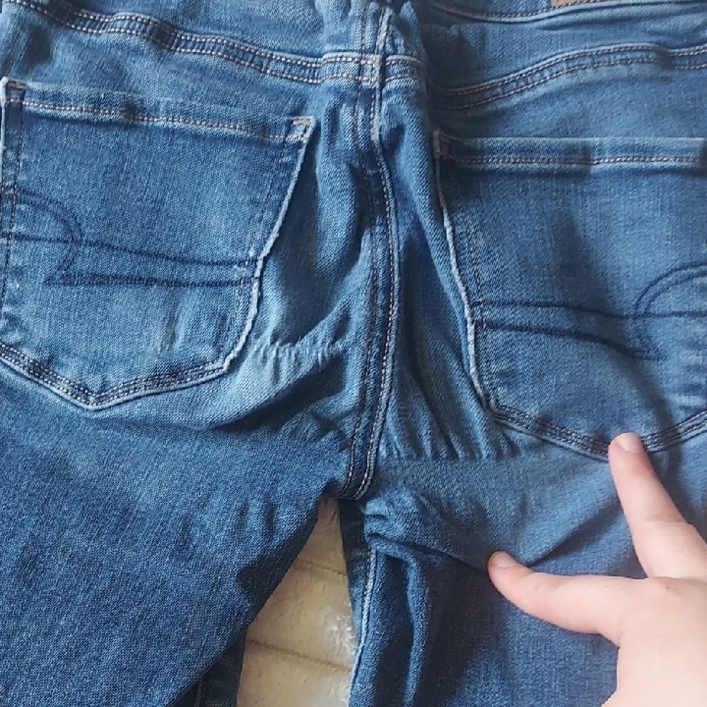 American Eagle Outfitters Dark Blue Skinny Jeans - Picture 8 of 8
